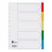 5 Star Elite Dividers 5-Part Polypropylene Multipunched Multicolour Tabs A4 White 940163