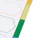 5 Star Elite Dividers 5-Part Polypropylene Multipunched Multicolour Tabs A4 White 940163