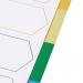 5 Star Elite Dividers 5-Part Polypropylene Multipunched Multicolour Tabs A4 White FS940163