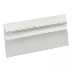 Recycled DL Wallet Envelope Self Seal 90gsm 220x110mm White Pack of