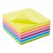 5 Star Office Re-Move Sticky Notes Rainbow Cube 76x76mm 6 Bright Colours 400 Sheets FS940554