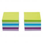 5 Star Office Re-Move Sticky Notes 76x76mm 6 Neon/Pastel Colours 100 Sheets per Pad [Pack of 12] 940562