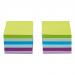 5 Star Office Re-Move Sticky Notes 76x76mm 6 Neon/Pastel Colours 100 Sheets per Pad [Pack of 12] 940562