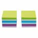 5 Star Office Re-Move Sticky Notes 76x76mm 6 Neon/Pastel Colours 100 Sheets per Pad (Pack of 12) FS940562