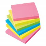 5 Star Office Extra Sticky Re-Move Notes Pad of 90 Sheets 76x76mm 4 Assorted Neon Colours [Pack 6] 940570