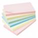 5 Star Office Extra Sticky Re-Move Notes Pad of 90 Sheets 76x127mm 4 Assorted Pastel Colours [Pack 6] 940589