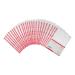 5 Star Office Punched Pocket Polyprop Reinforced Red Strip Top Opening 75 Mic A4 Clear [Pack 25] 940649