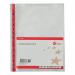 5 Star Office Punched Pocket Polypropylene Reinforced Red Strip Top Opening A4 Clear (Pack of 25) FS940649