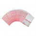 5 Star Office Punched Pocket Polypropylene Reinforced Red Strip Top Opening A4 Clear (Pack of 25) FS940649