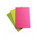 5 Star Extra Sticky Pads 70gsm 3 Neon Assorted Colours Yellow Pink & Green 90 Sheets 150x101mm [Pack 3] 943356