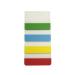 5 Star Filing Tabs 4 Neon Assorted Colours Red Yellow Blue & Green 38x51mm [Pack 5] 943369