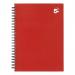 5 Star Office Twinbound Hardback A5 140Pg Berry (Pack of 5) FS943445