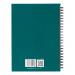 5 Star Office Twinbound Hardback A5 140Pg Teal Ref 943453 [Pack 5] 943453