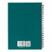 5 Star Office Twinbound Hardback A5 140Pg Teal (Pack of 5) FS943453