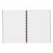 5 Star Office Twinbound Hardback A4 140Pg Berry (Pack of 5) FS943466