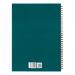 5 Star Office Twinbound Hardback A4 140Pg Teal (Pack of 5) FS943474