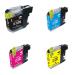 5 Star Value Compatible Inkjet Cartridge Page Life 600pp B/C/M/Y [Brother LC123 Alternative] [Pack 4] 943660