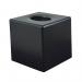 Devon Cube Tissue Box Holder Black (Pack of 6) 4621 FUP41753