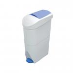 Sanitay Bin Pedal Operated 20 Litre White/Blue WR-FQ-1003 FW352442