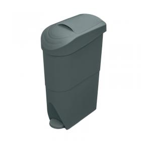 Prestige Sanitary Bin Pedal Operated 20 Litre Grey WR-FQ-1003 GREY FW353935