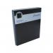 A photo of Filofax Personal Organisers Filofax Metropol Organiser A4 Black shows a sleek, black leather organiser with a zipper closure. The front cover features the Filofax logo and the interior includes various pockets and slots for organising papers and cards.