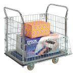Mesh Sided Platform Trolley (Fitted with 4 x 130mm rubber castors) PPU23Y GA71932