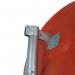 Traffic Mirror with Hood 450mm Diameter with Fixings High Visibility Orange TMH45Z GA72283