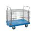 Proplaz Mesh Sided Platform Truck with Hinged Lid and Half Drop Side 300kg Capacity PPU24Y GA74467