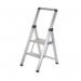 Climb-It 2 Tread Slim Step Ladder with Handrail 475x55x1160mm Aluminium FS192Z GA78728