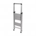 Climb-It 2 Tread Slim Step Ladder with Handrail 475x55x1160mm Aluminium FS192Z GA78728