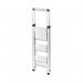 Climb-It 3 Tread Slim Step Ladder with Handrail 475x55x1410mm Aluminium FS193Z GA78729