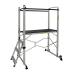 Climb-It Folding Work Platform Steel Handrails 150kg Capacity Platform Height 994mm Aluminium EP990Y GA78750