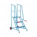 Climb-It Loading Step 3 Tread Open Back Powder Coated Blue SLS03P GA79060