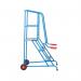 Climb-It Loading Step 3 Tread Open Back Powder Coated Blue SLS03P GA79060