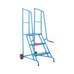 Climb-It Loading Step 3 Tread Open Back Powder Coated Blue SLS03P GA79060