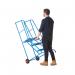 Climb-It Loading Step 3 Tread Open Back Powder Coated Blue SLS03P GA79060