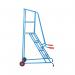 Climb-It Loading Step 4 Tread Open Back Powder Coated Blue SLS04P GA79061