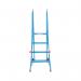 Climb-It Loading Step 4 Tread Open Back Powder Coated Blue SLS04P GA79061