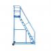 Climb-It Warehouse Safety Steps 600mm Platform 10 Tread Blue AHWS10BL GA79079