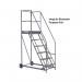 Climb-It Warehouse Safety Steps 600mm Platform 10 Tread Grey AHWS10GY GA79080