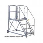 Climb-It Work Platform Easy Slope 1200mm Platform 3 Tread Grey AHWPE1203GY GA79159