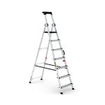 Climb-It Professional 7 Tread Step Ladder with Carry Handle Aluminium CAH107 GA79987