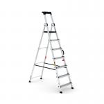 Climb-It Professional 7 Tread Step Ladder with Carry Handle Aluminium CAH107 GA79987