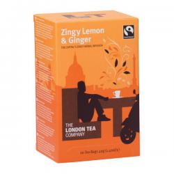 Cheap Stationery Supply of London Tea Zingy Lemon and Ginger Tea (Pack of 20) FLT0003 GAL19152 Office Statationery