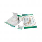 The image shows a pack of 100 GBC laminating pouches designed for high speed lamination. The pouches are A4 sized and have a thickness of 150 microns, providing durable and professional results. These pouches are ideal for protecting important documents and creating lasting presentations.