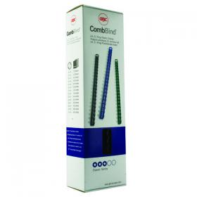 GBC CombsBind A4 8mm Binding Combs Black (Pack of 100) 4028174 GB21635