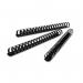 The photograph shows a pack of 50 black GBC CombBind A4 51mm binding combs. Each comb has a sleek and professional design, perfect for binding important documents. The combs feature a durable and sturdy construction, ensuring secure and long-lasting bindings.
