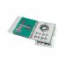 The photo shows a pack of 100 GBC Laminating Pouches with a glossy finish, specifically designed for organizing documents in A4 size. Each pouch is 150 microns thick, providing durable protection for your important papers. Perfect for preserving and enhancing the appearance of important documents.