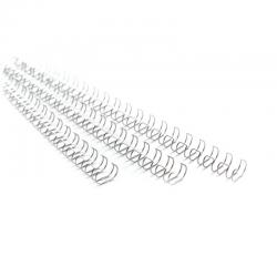 GBC 34-Loop 6mm A4 Binding Wires Silver (Pack of 100) RG810497 GB22097