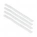 In the photograph, there are 100 white GBC Binding Wires. Each wire measures 8mm and is designed specifically for A4 Binding. The wires are neatly packaged and ready for use, providing a professional look to any bound document.
